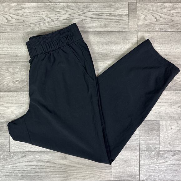 T by Talbots Pull On Stretch Cropped Activewear Pants Black sz XS - Picture 1 of 6